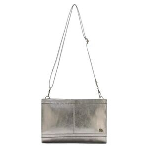 The Sak Iris crossbody shoulder bag, leather metallic golden color